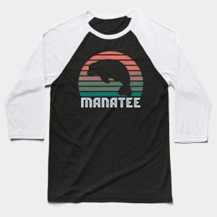 Vintage Retro Manatee Baseball T-Shirt